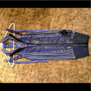 Salvage collared zip up